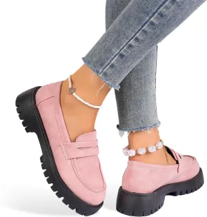 Orthoture Orthopedic Platform Loafers, Lug Sole Loafers for Women, Comfortable