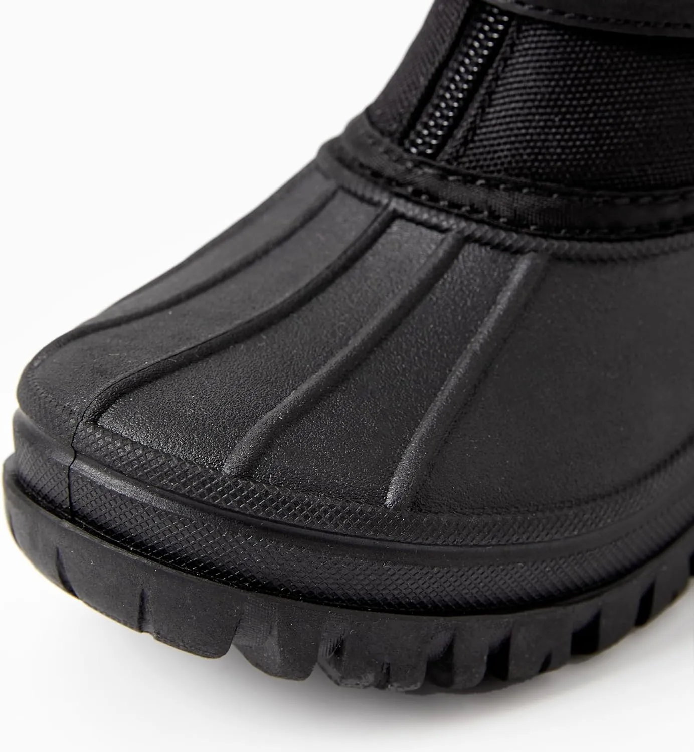 PATPAT Girls and Boys Winter Snow Boots Adjustable Bungee Lace and Hook & Loop Straps Front Zipper Waterproof Outdoor Boot