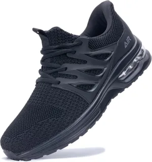 PERSOUL Men's Air Slip On Running Shoes Tennis Athletic Sneakers Lightweight Walking Jogging Workout Gym Shoes Size 7-13