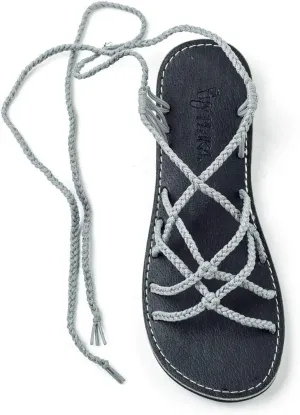 Plaka Flat Gladiator Sandals for Women Sahara