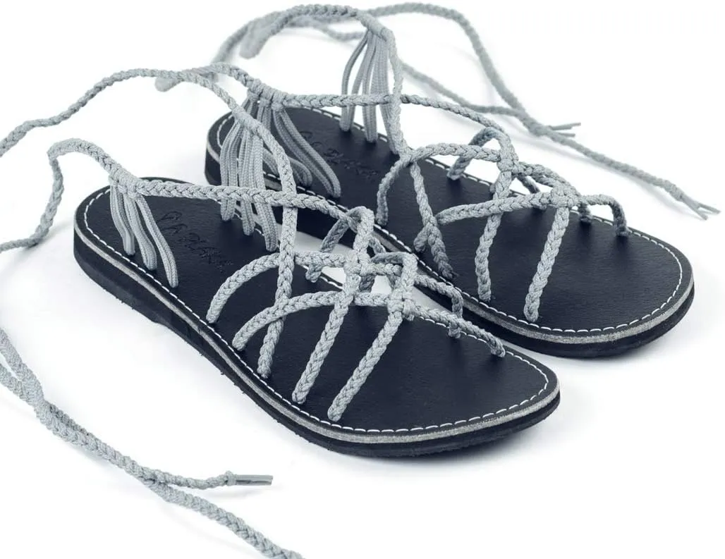 Plaka Flat Gladiator Sandals for Women Sahara