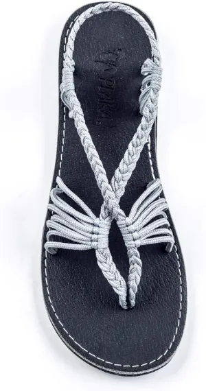 Plaka Seashell Comfortable Womens Sandals | Strappy Sandals for Women Dressy Style Perfect for Beach Walk and Poolside