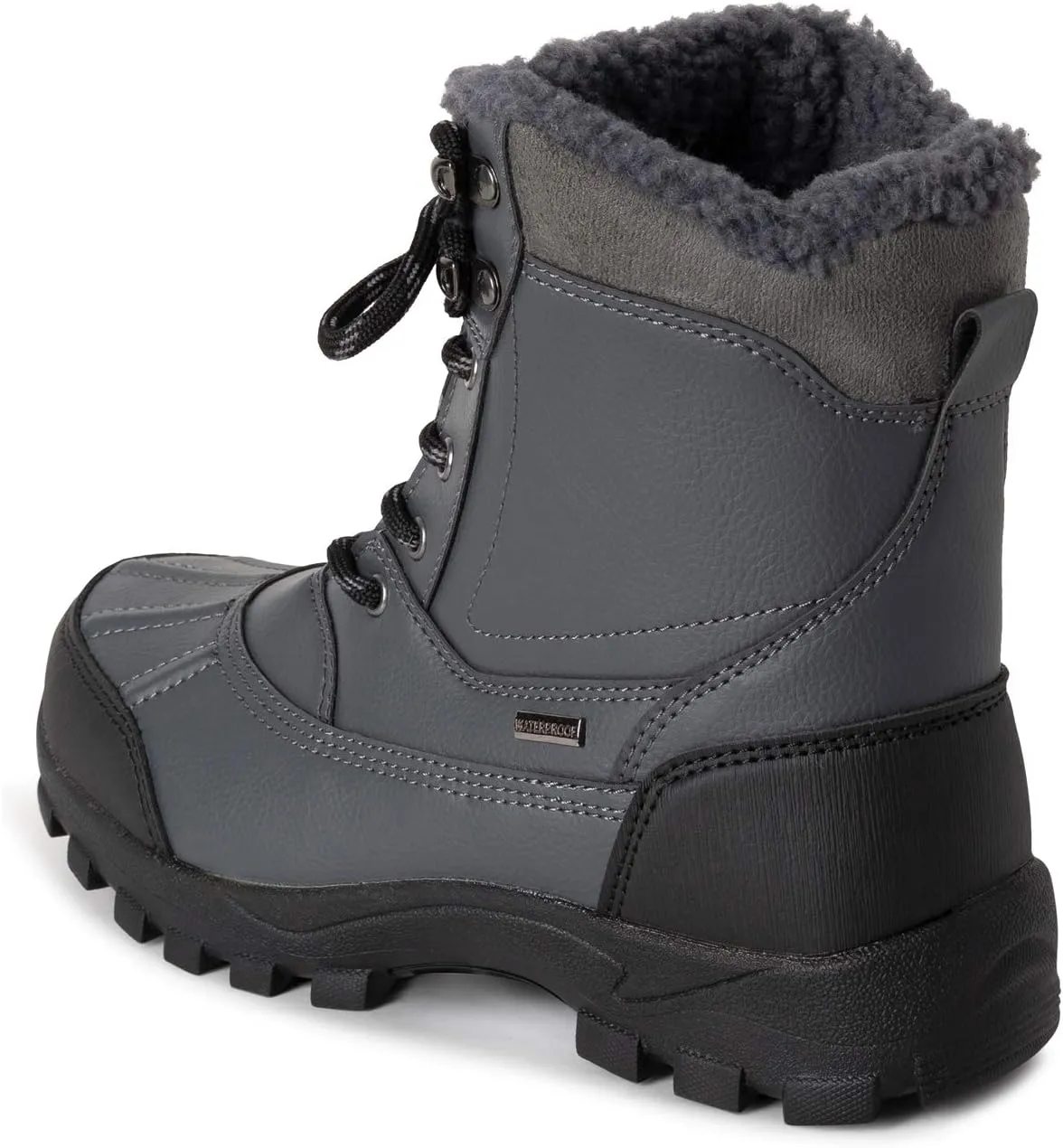 POLAR Mens Thinsulate Fully Lined Waterproof Deep Tread Durable Rubber Shell Thermal Winter Rain Snow Boots