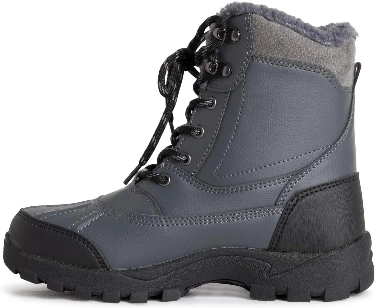 POLAR Mens Thinsulate Fully Lined Waterproof Deep Tread Durable Rubber Shell Thermal Winter Rain Snow Boots