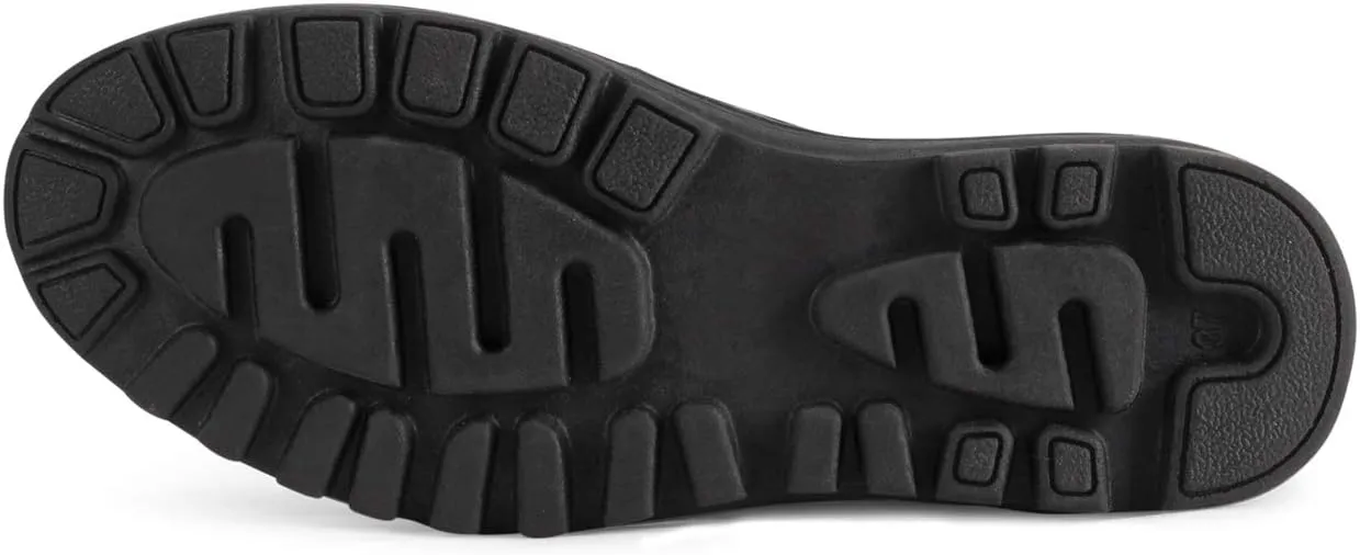 Polar Womens Memory Foam Chelsea Nubuck Boot Waterproof Rubber Welted Stitch Outsole Faux Fur Lined