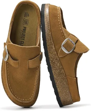 Project Cloud Moccasin-Style Clogs for Women - Memory Foam and Water Resistant Mules Slip-on - Non-Slip and Durable Clogs Casual Shoes for Women Footwear (Carline)