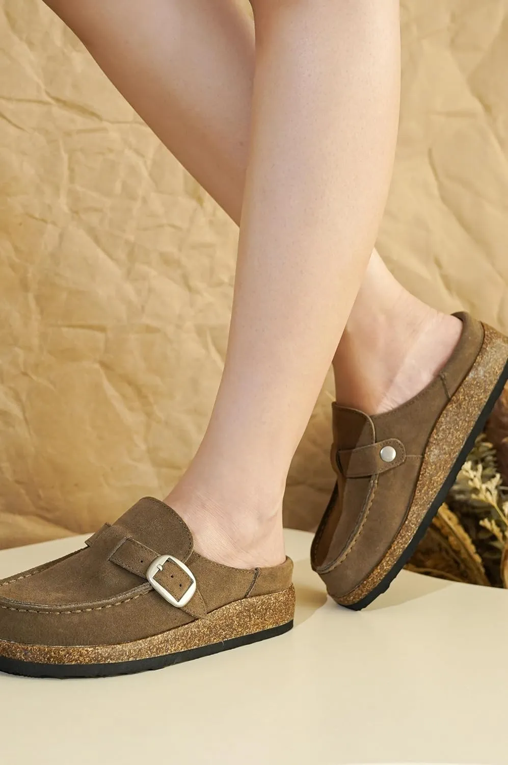 Project Cloud Moccasin-Style Clogs for Women - Memory Foam and Water Resistant Mules Slip-on - Non-Slip and Durable Clogs Casual Shoes for Women Footwear (Carline)
