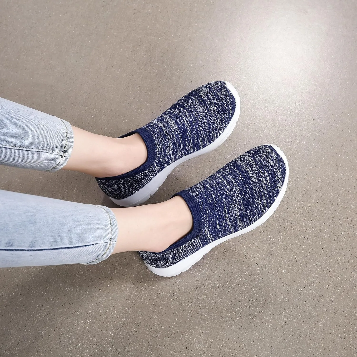 Pt&Hq Comfortable Tennis Running Shoes for Women Lightweight and Slip On Sneakers Casual Women's Walking Shoes