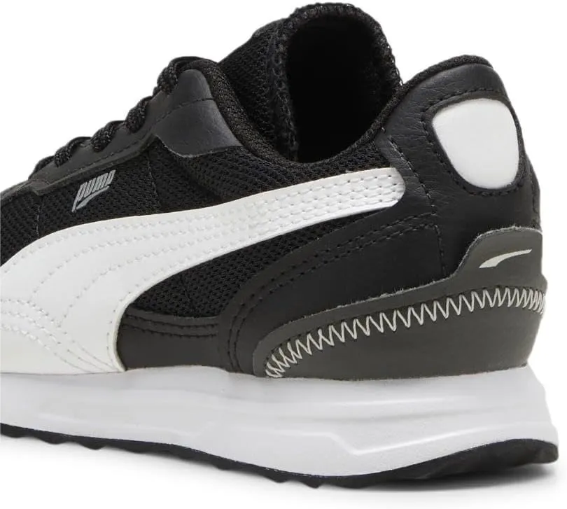 PUMA Unisex-Child Shoes Road Rider Sneaker, Navy-Yellow Sizzle, 12.5 US Little Kid