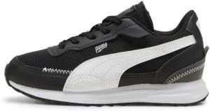 PUMA Unisex-Child Shoes Road Rider Sneaker, Navy-Yellow Sizzle, 12.5 US Little Kid