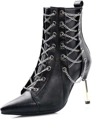 Rave Boots Low Heels with Chains for Women Cute Kawaii Goth Emo Grunge Comfy Casual Non Slip Walking Shoes Festivals Parties Daily Wear Outdoors Gifts