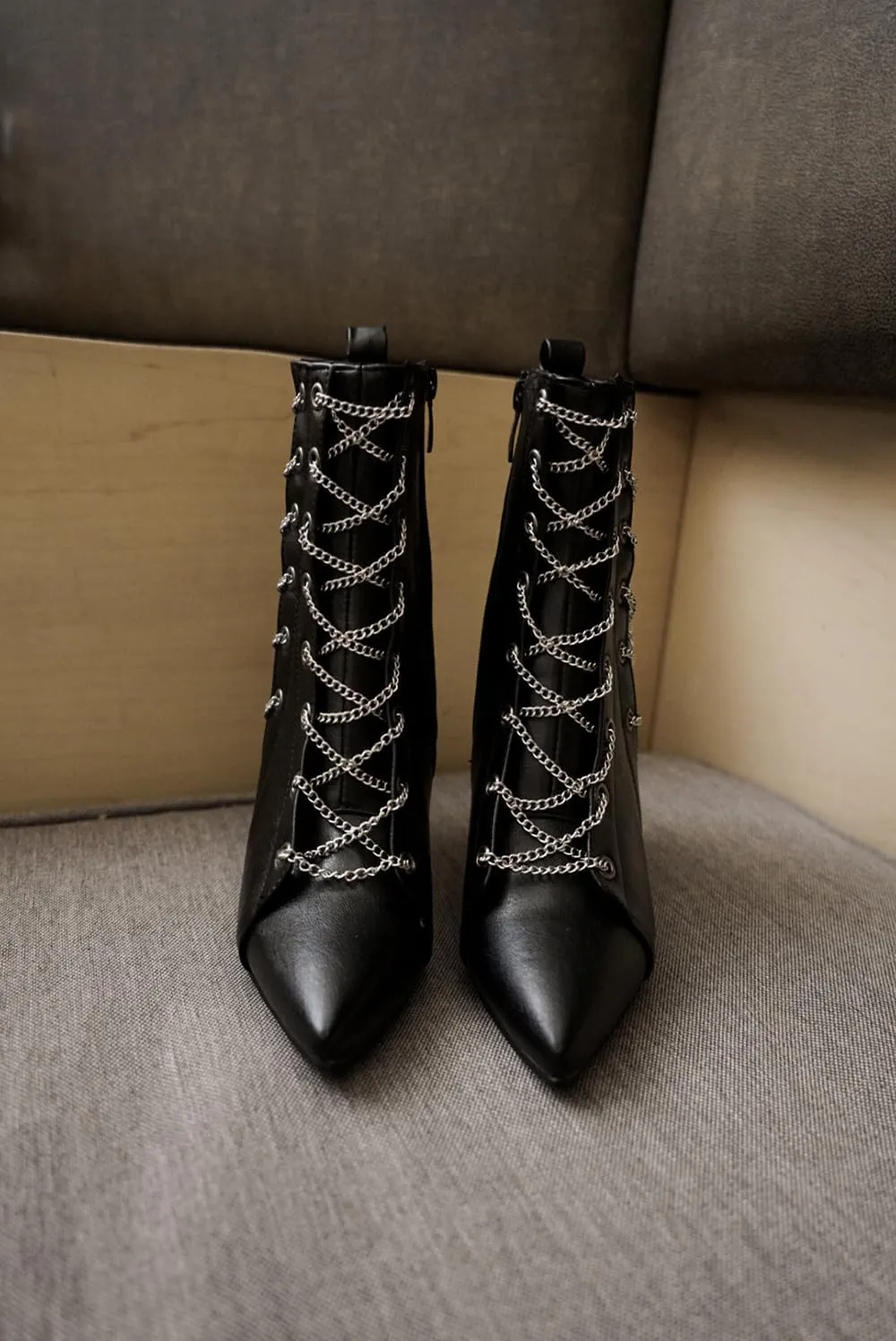 Rave Boots Low Heels with Chains for Women Cute Kawaii Goth Emo Grunge Comfy Casual Non Slip Walking Shoes Festivals Parties Daily Wear Outdoors Gifts