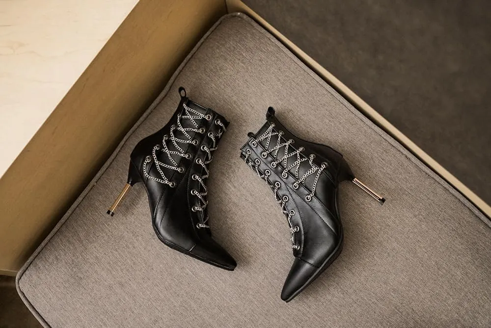 Rave Boots Low Heels with Chains for Women Cute Kawaii Goth Emo Grunge Comfy Casual Non Slip Walking Shoes Festivals Parties Daily Wear Outdoors Gifts
