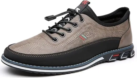 Rayootd Men's Orthopedic Oxford Loafers, Comfortable Business Casual Walking Shoes, Black, Size 6.5-17
