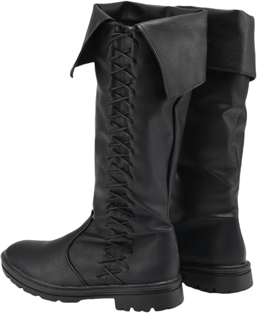 Retro Medieval Viking Pirate Cosplay Shoes Renaissance Victorian Black Knight Boots Halloween Warrior Boots