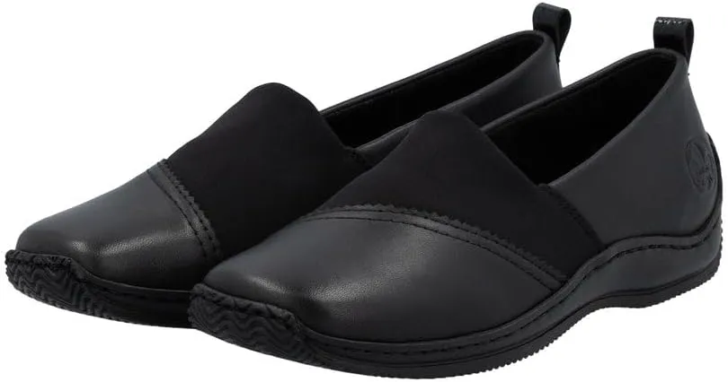 Rieker L1790 Celia Women's Loafers - Comfortable and Easy Slip Ons for All Day Walking - Flexible Shock Absorbing Sole with Everyday Comfort and Support