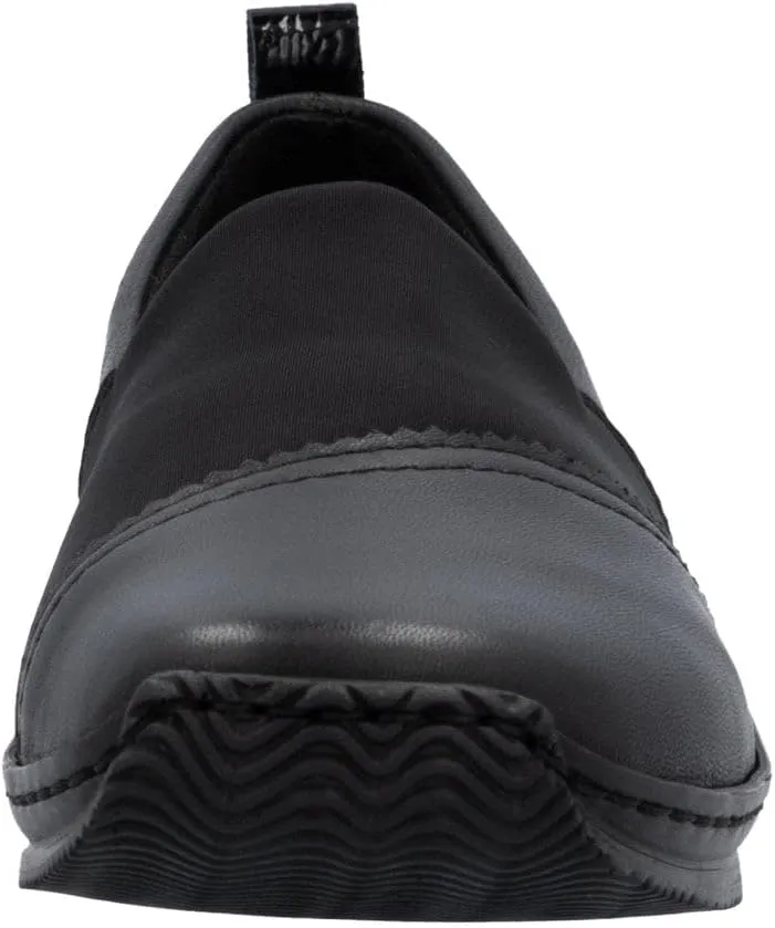 Rieker L1790 Celia Women's Loafers - Comfortable and Easy Slip Ons for All Day Walking - Flexible Shock Absorbing Sole with Everyday Comfort and Support