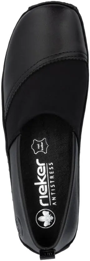Rieker L1790 Celia Women's Loafers - Comfortable and Easy Slip Ons for All Day Walking - Flexible Shock Absorbing Sole with Everyday Comfort and Support