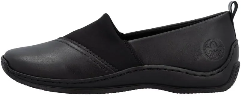 Rieker L1790 Celia Women's Loafers - Comfortable and Easy Slip Ons for All Day Walking - Flexible Shock Absorbing Sole with Everyday Comfort and Support