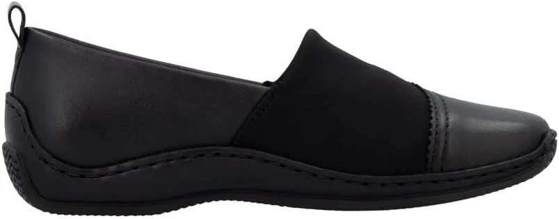 Rieker L1790 Celia Women's Loafers - Comfortable and Easy Slip Ons for All Day Walking - Flexible Shock Absorbing Sole with Everyday Comfort and Support