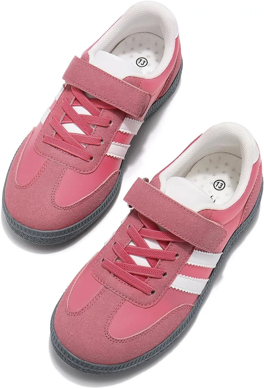 Rihero Boys Girls Sneakers Kids Cute School Uniform Shoes Slip on Walking Sneakers for Toddler/Little Kid/Big Kid