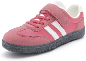 Rihero Boys Girls Sneakers Kids Cute School Uniform Shoes Slip on Walking Sneakers for Toddler/Little Kid/Big Kid