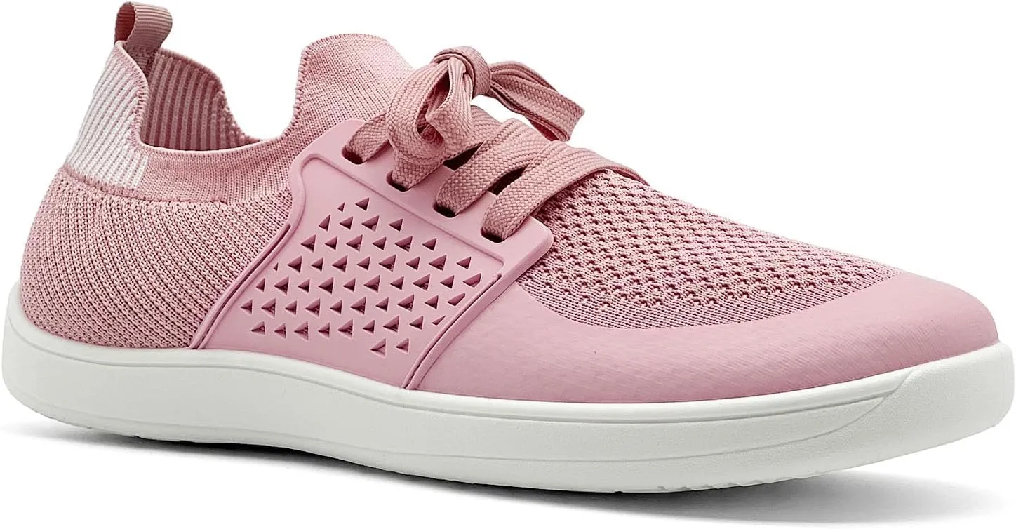 rosyclo Barefoot Shoes for Women and Men, Wide Toe Walking Shoes Minimalist Zero Drop Breathable Width Casual Fashion Sneakers Tennis Footwear, Purple