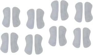 SAFIGLE 2sets Cushioned Heel Inserts Leather Grip for Pumps High Heels Comfortable Liners (Grey) 4pairs*2