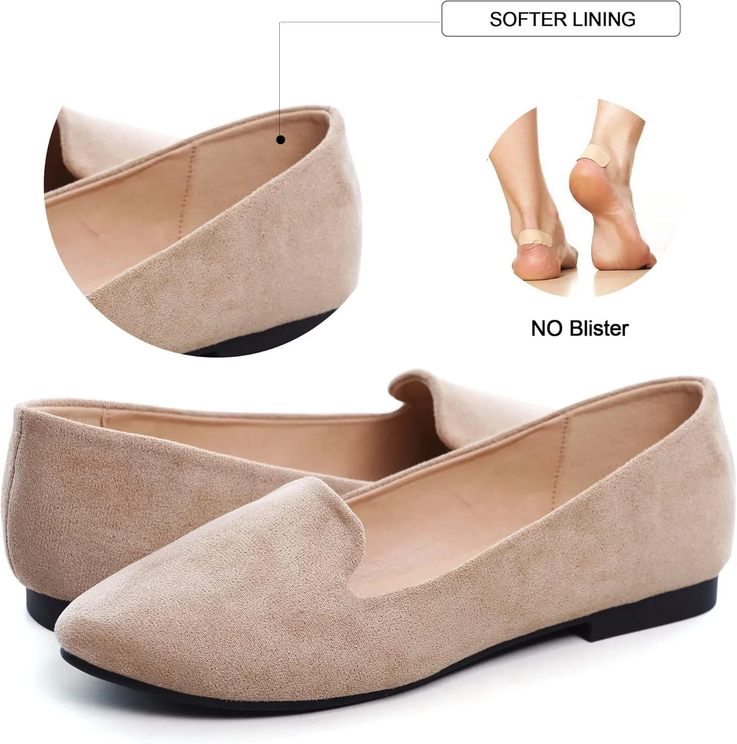SAILING LU Women Round Toe Flats Comfortable Fashion Ballet Flat Shoes for Women Dressy Slip-ons Loafers