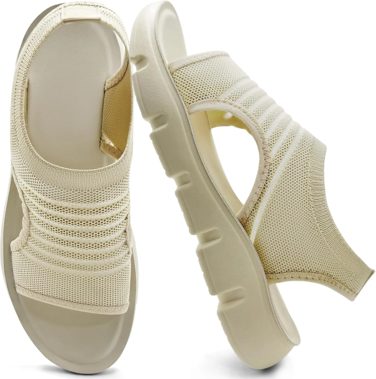 Sandals for Women 2025 Outdoor Hiking Walking Shoes Comfortable Summer Beach Ladies Flat Footwear
