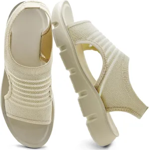 Sandals for Women 2025 Outdoor Hiking Walking Shoes Comfortable Summer Beach Ladies Flat Footwear