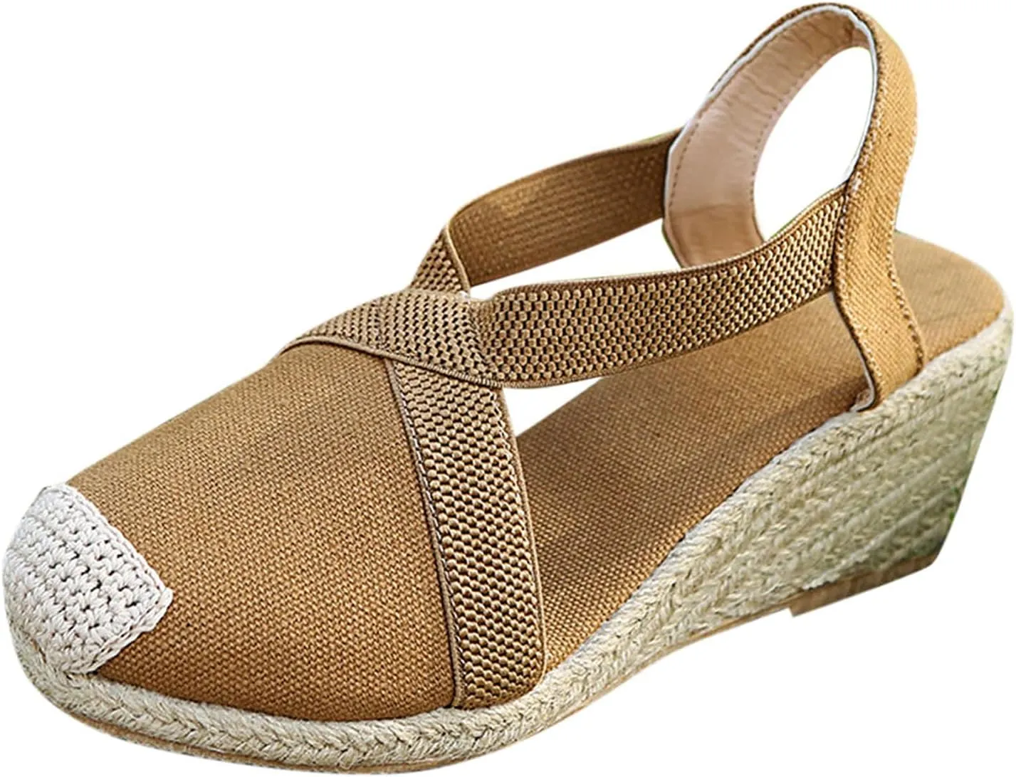 Sandals for Women Dressy Comfortable Low Heel Shoes with Arch Support Bohemian Casual Summer Closed Toe Sandals
