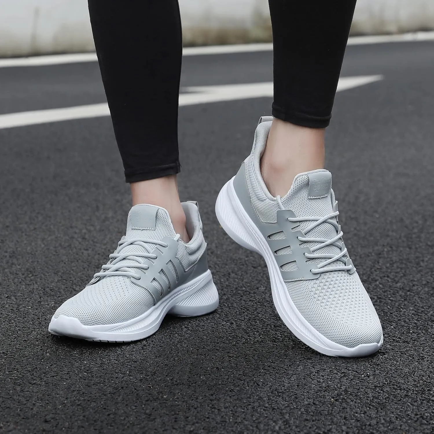 Santiro Running Shoes for Men Lightweight Breathable Walking Tennis Sneakers