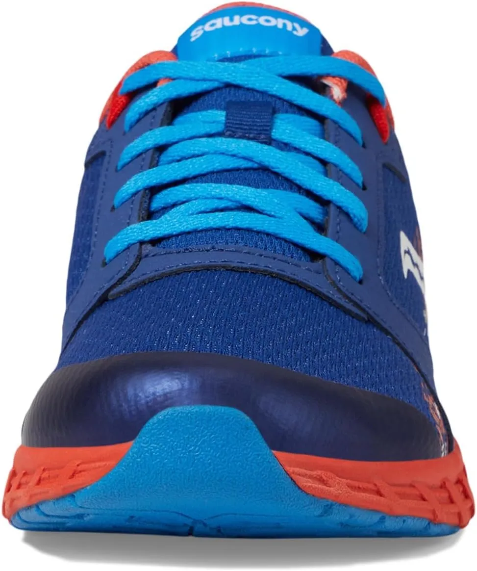Saucony® Kids Wind 2.0 Sneakers for Kids – EVA Insole – Padded Tongue and Colar = Round Toe Cap