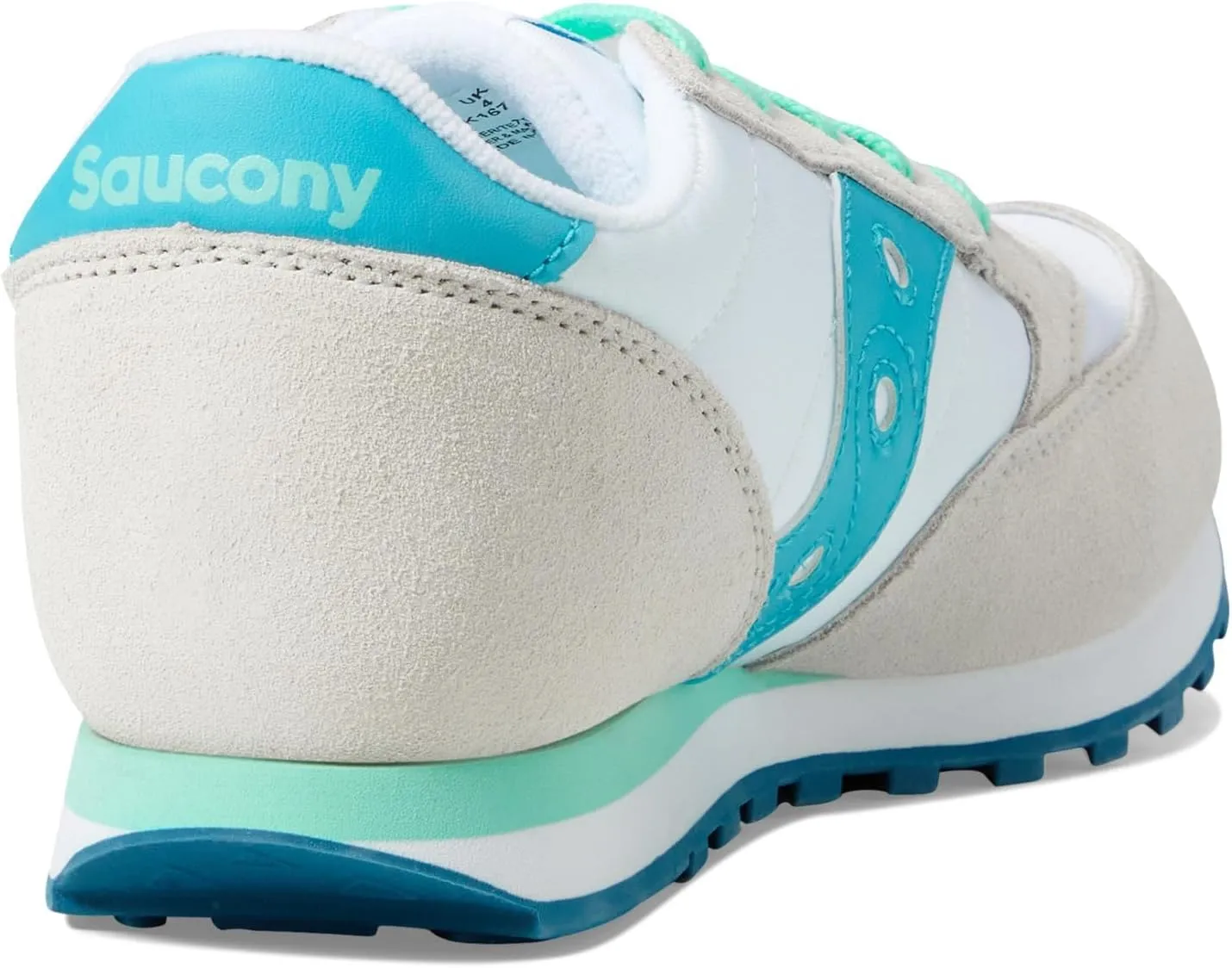 Saucony® Originals Jazz Original Kids’ Shoes – Textile and Leather Upper – Textile Lining – Round Toe Design