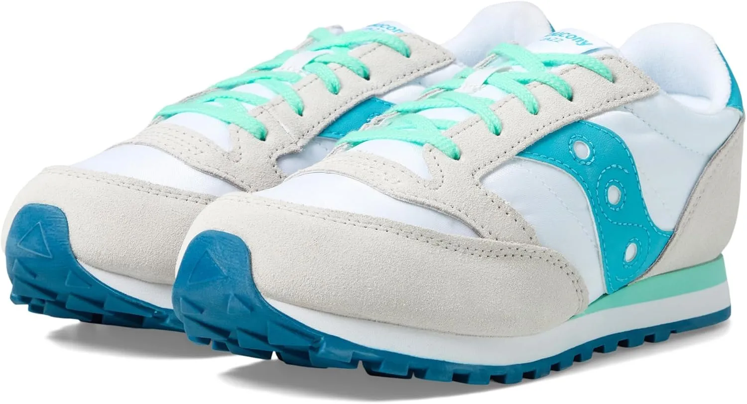 Saucony® Originals Jazz Original Kids’ Shoes – Textile and Leather Upper – Textile Lining – Round Toe Design