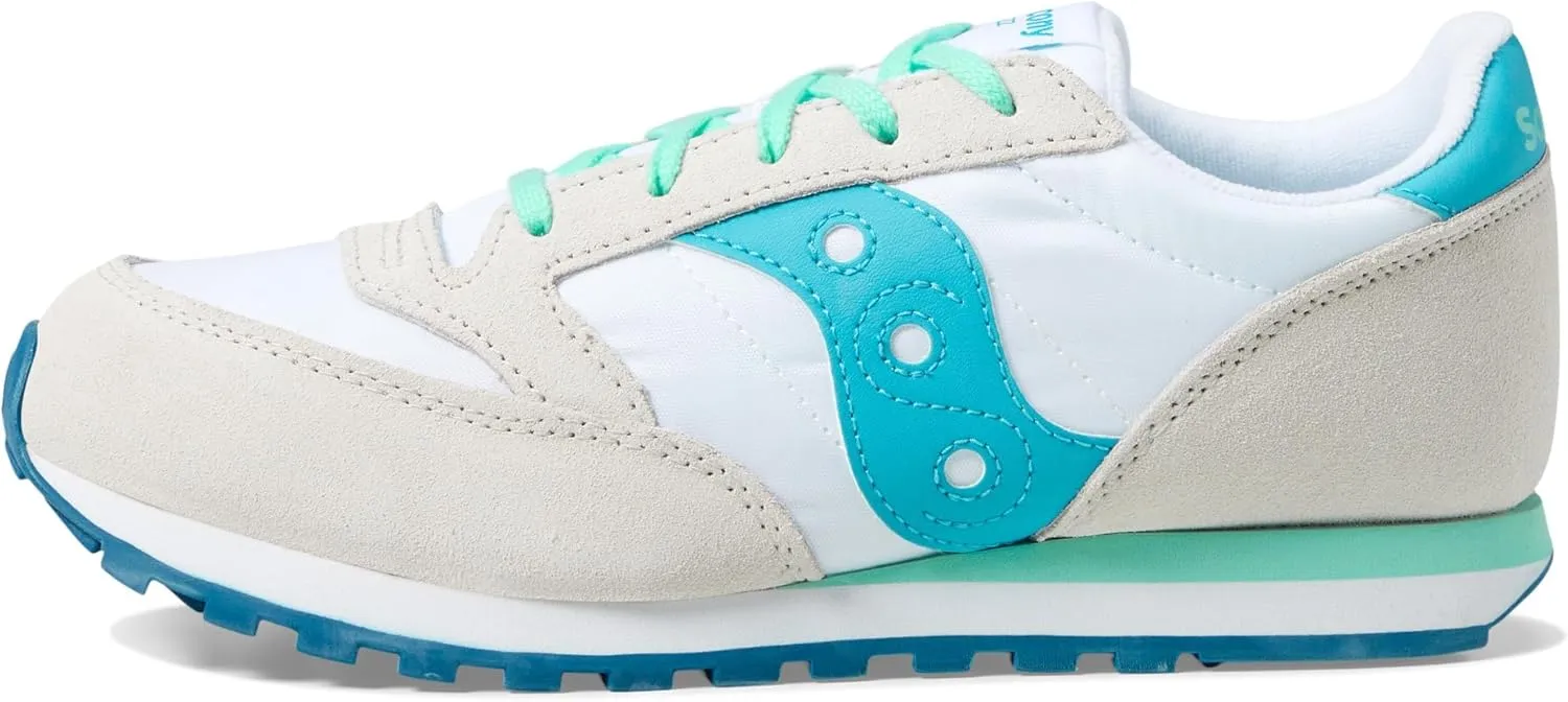 Saucony® Originals Jazz Original Kids’ Shoes – Textile and Leather Upper – Textile Lining – Round Toe Design
