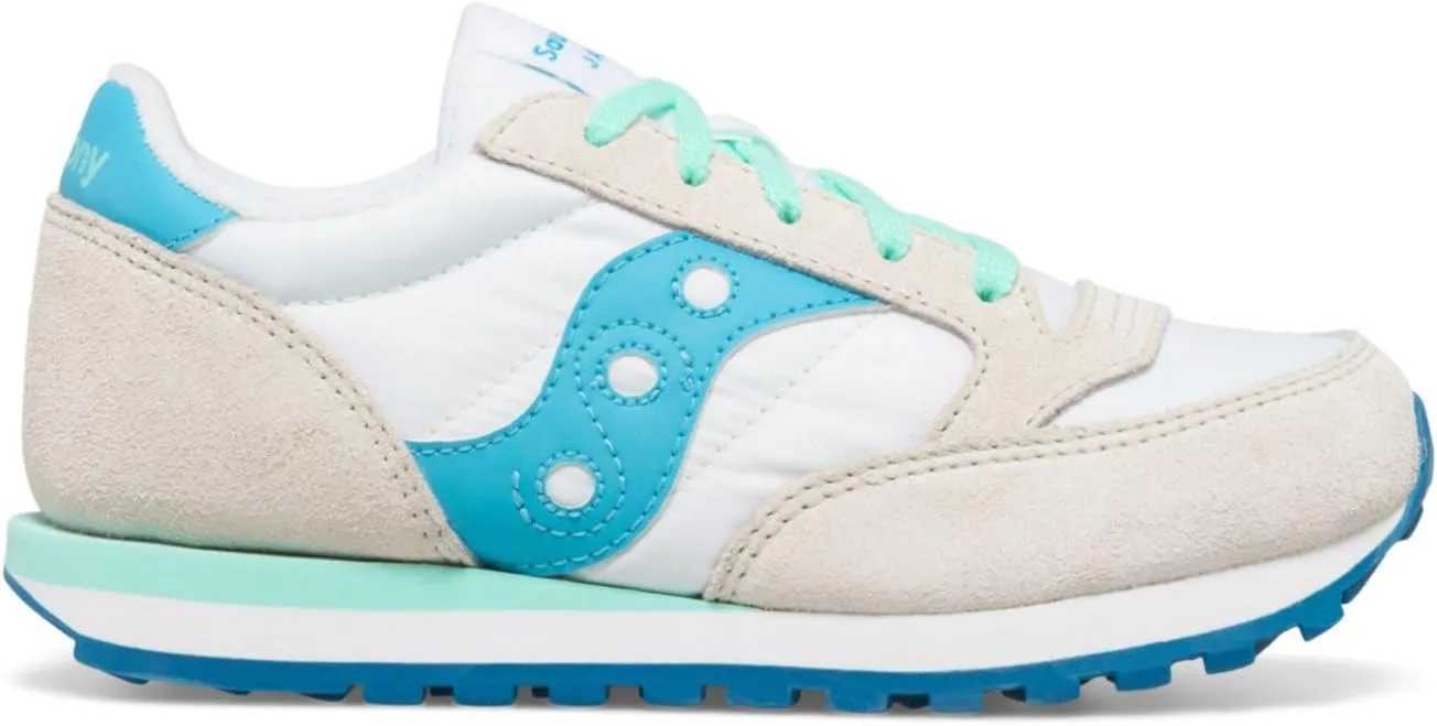 Saucony® Originals Jazz Original Kids’ Shoes – Textile and Leather Upper – Textile Lining – Round Toe Design