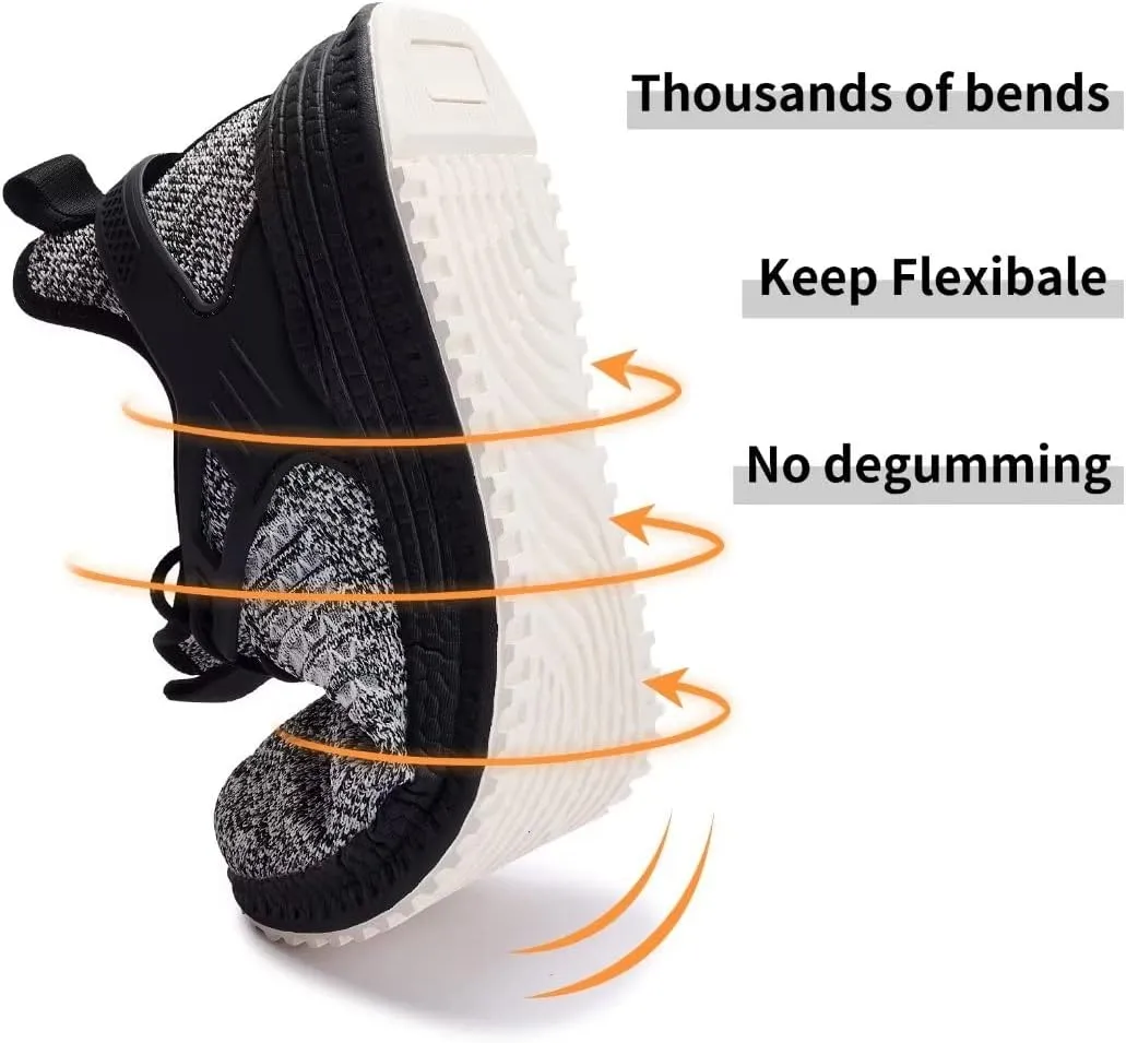 SDolphin Men's Running Shoes Sneakers - Tennis Workout Walking Gym Athletic Rubber Sole Breathable Comfortable Non Slip Fashion Shoes