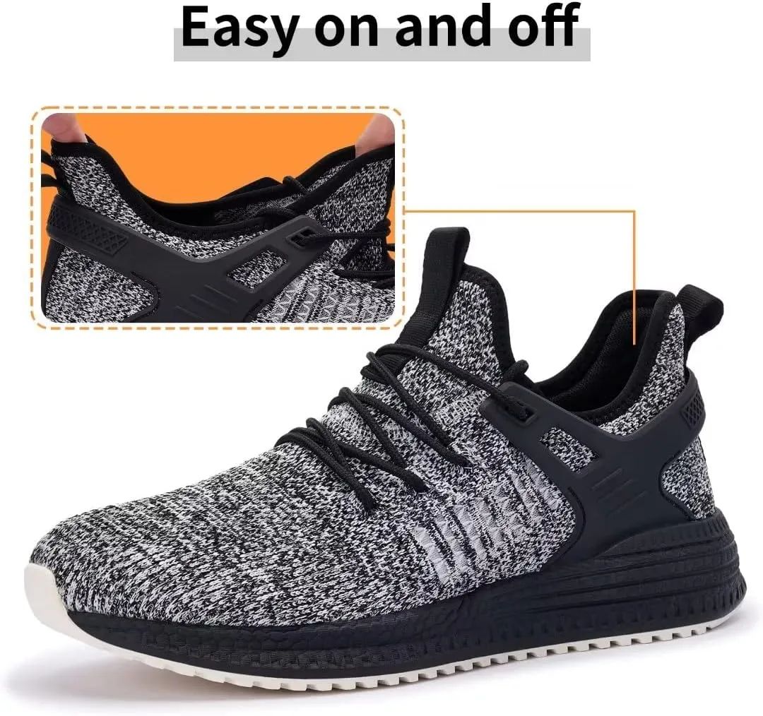 SDolphin Men's Running Shoes Sneakers - Tennis Workout Walking Gym Athletic Rubber Sole Breathable Comfortable Non Slip Fashion Shoes