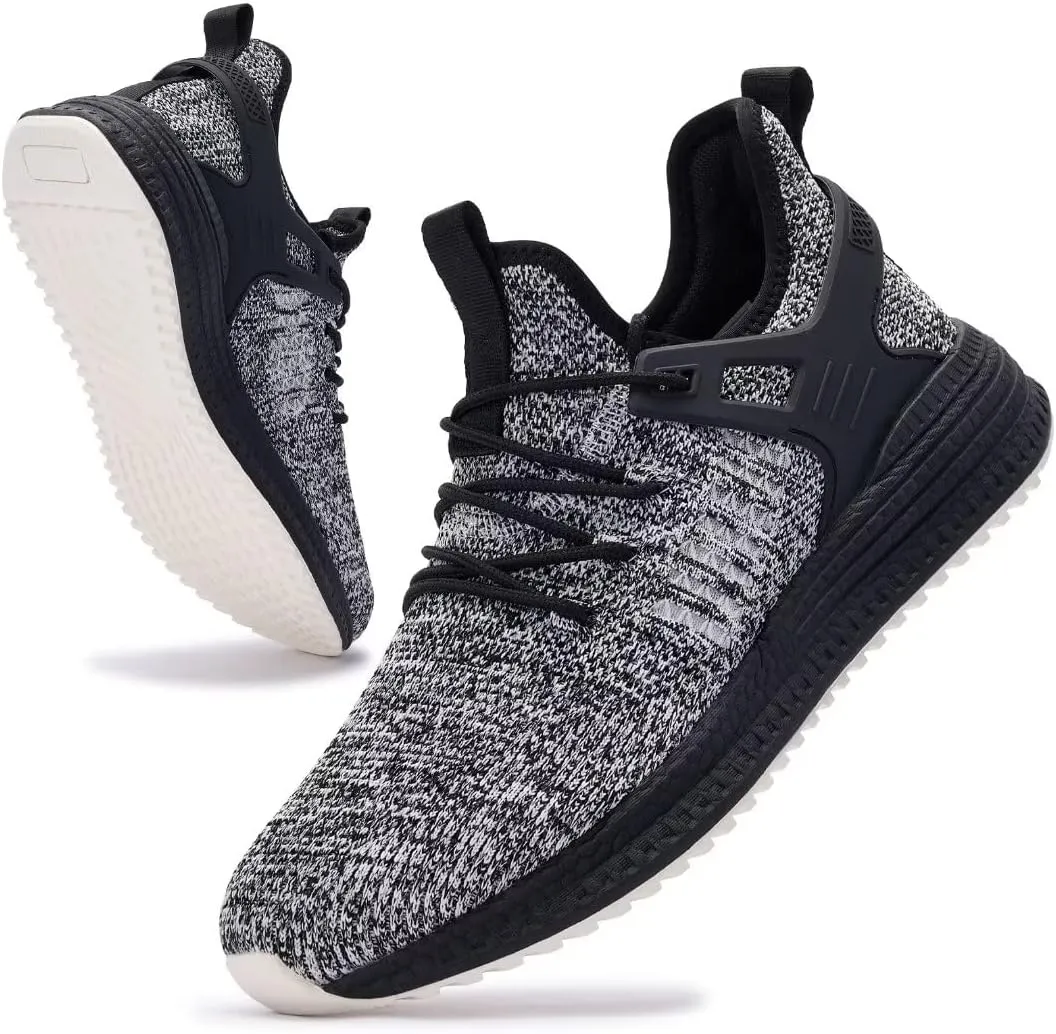 SDolphin Men's Running Shoes Sneakers - Tennis Workout Walking Gym Athletic Rubber Sole Breathable Comfortable Non Slip Fashion Shoes