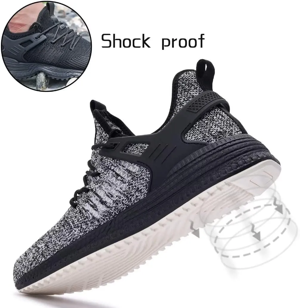 SDolphin Men's Running Shoes Sneakers - Tennis Workout Walking Gym Athletic Rubber Sole Breathable Comfortable Non Slip Fashion Shoes