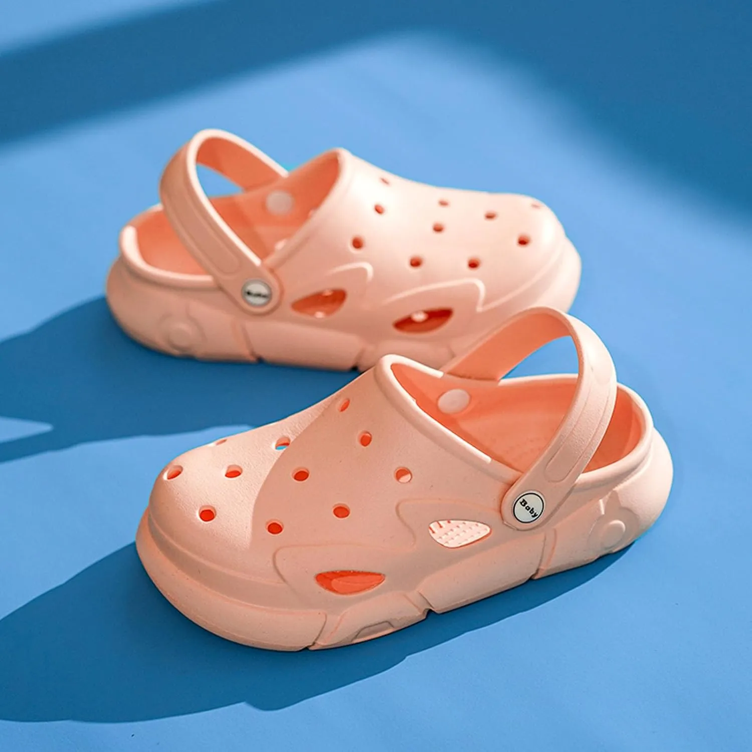 SECHRITE Kids Boys Girls Garden Clogs Shoes Shower Slippers Toddler Slip On Mules Lightweight Beach Pool Slides Indoor Sandals