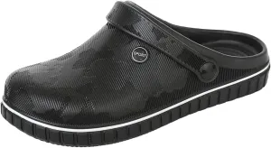 SECHRITE Mens Clogs Mules Slip on Garden Work Nurse Water Shoes for Men Non Slip Waterproof Closed Toe Clogs Sandals for Kitchen Office Beach Fishing