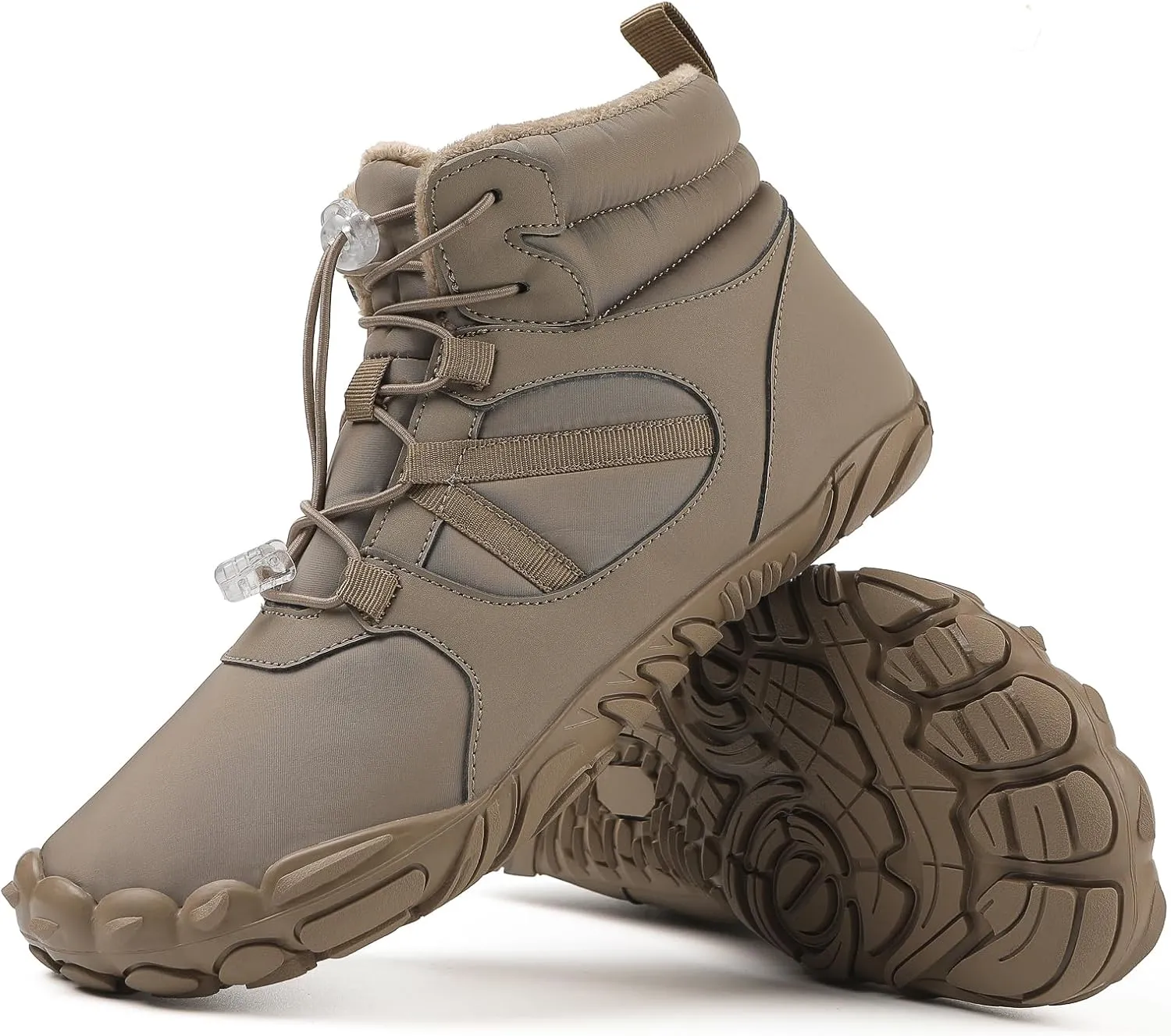 SECHRITE Mens Womens Barefoot Minimalist Shoes Winter Boots Zero Drop Sole Trail Running Sneakers Wide Toe Box