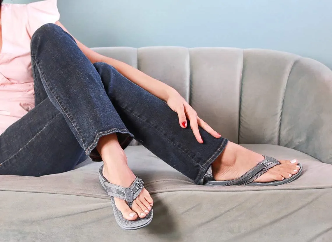 SEYMOUR Orthopedic Sandals for Women - Comfort Flip Flops With Arch Support - Relieve Foot Pain Due to Flat Feet and Plantar Fasciitis