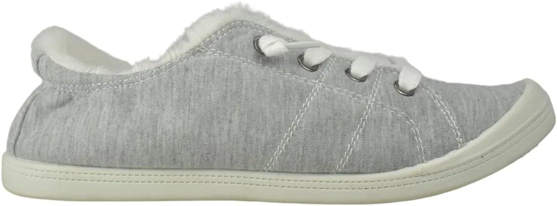 Shaboom Women's Fur Lining Lace Up Warm Canvas Sneaker