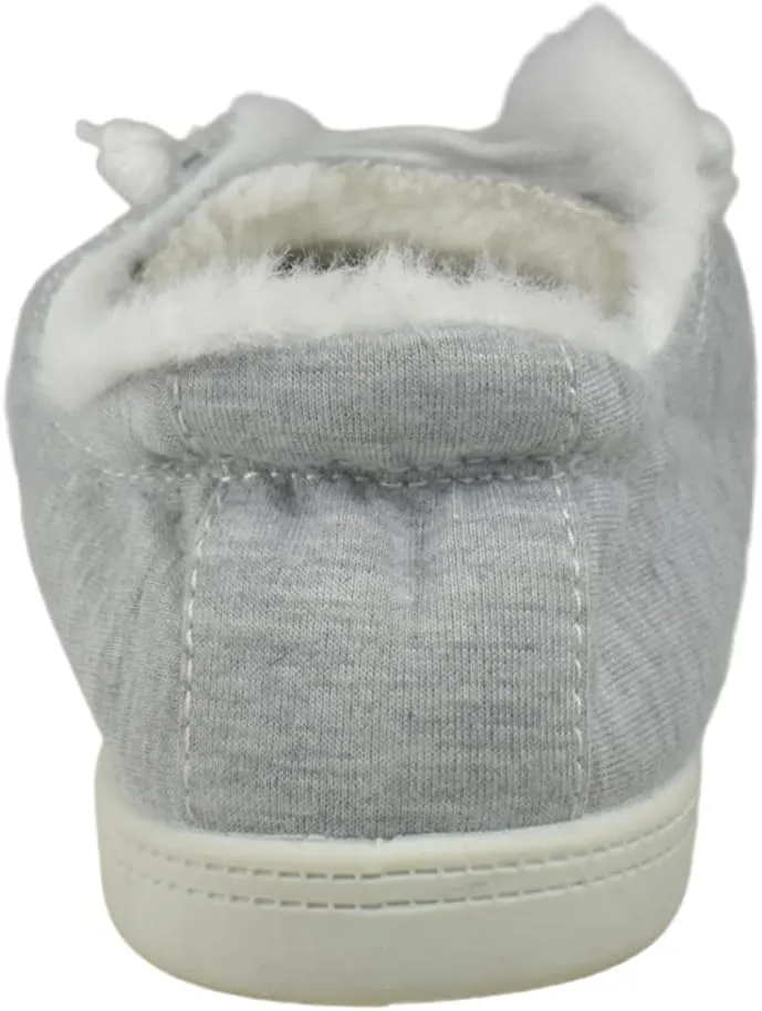 Shaboom Women's Fur Lining Lace Up Warm Canvas Sneaker