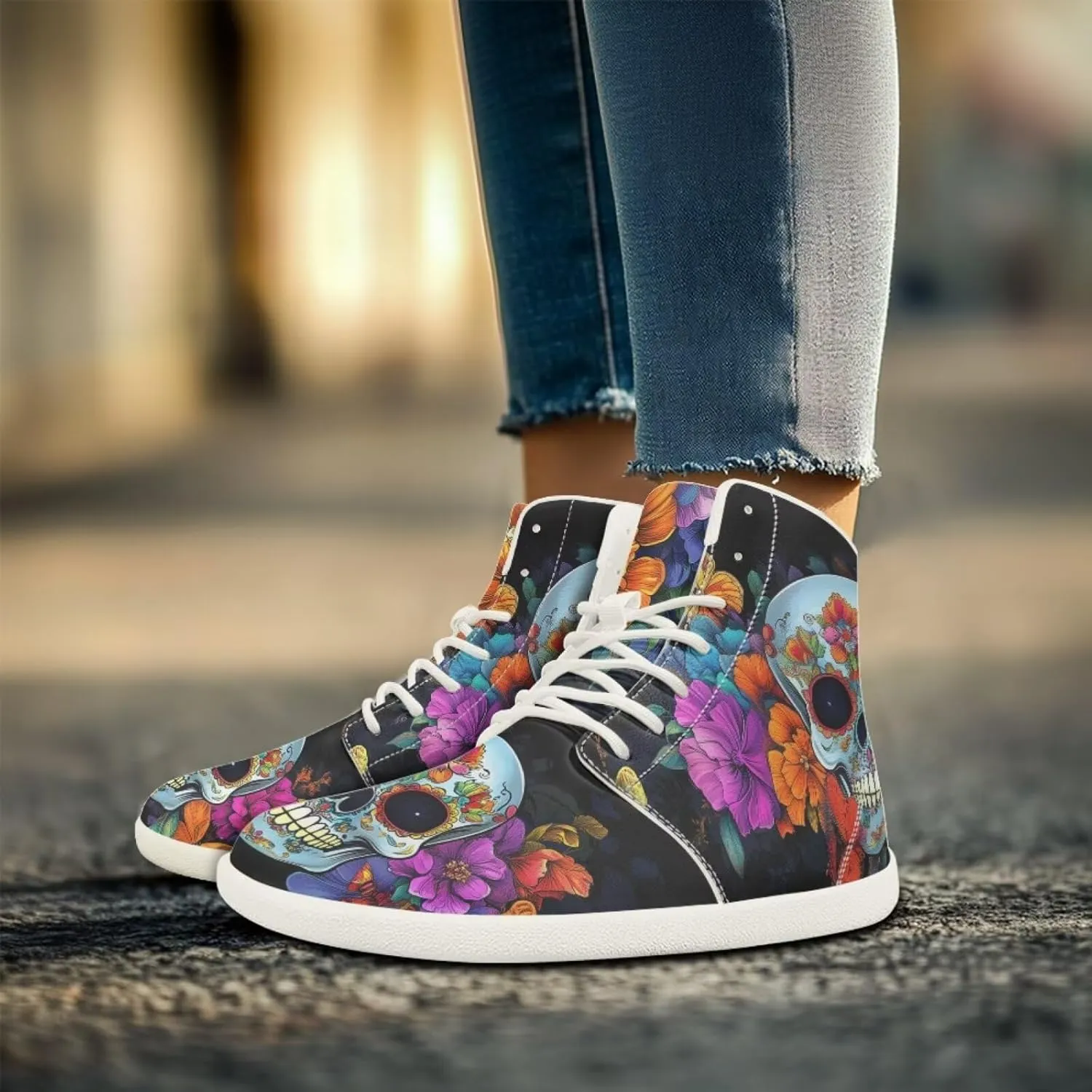 Skull Barefoot Shoes for Women Men Zero Drop Sole Trail Running Sneakers Wide Toe Box Minimalist Shoe