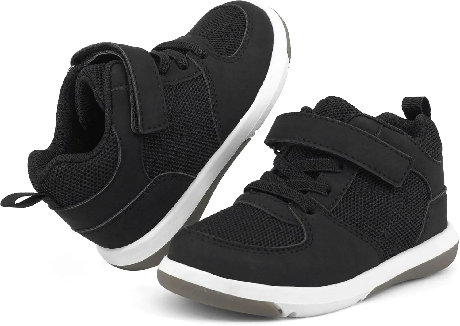 SKYWHEEL Toddler Boys Girls Tennis Shoes Kids Slip On Barefoot Shoes Wide Casual Walking Running Sneakers for Little Kids